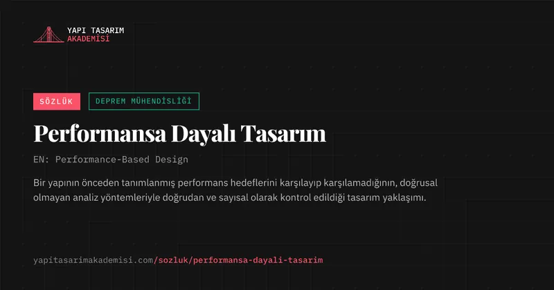 Performansa Dayalı Tasarım