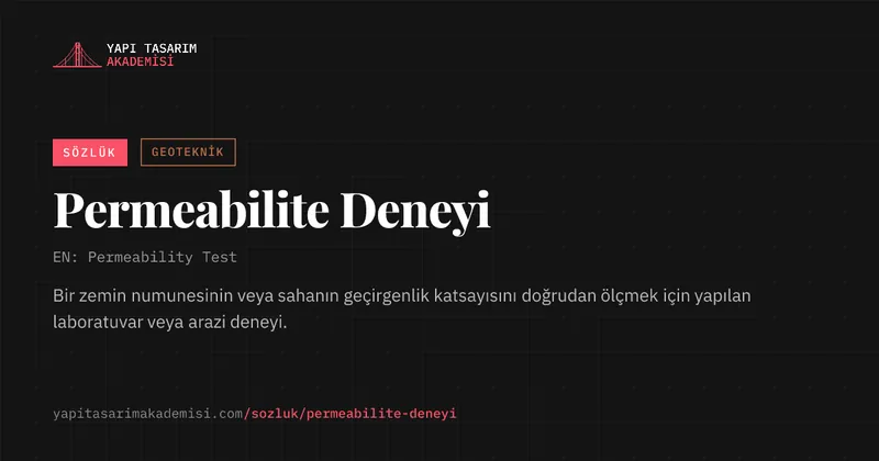 Permeabilite Deneyi