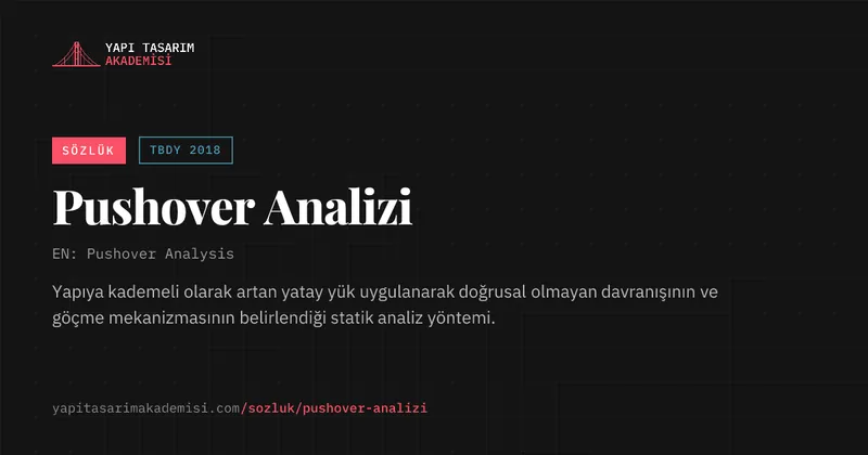 Pushover Analizi
