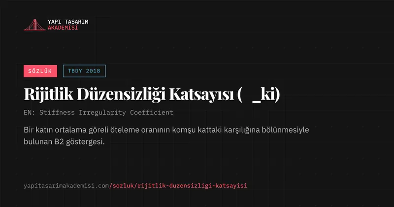 Rijitlik Düzensizliği Katsayısı (η_ki)