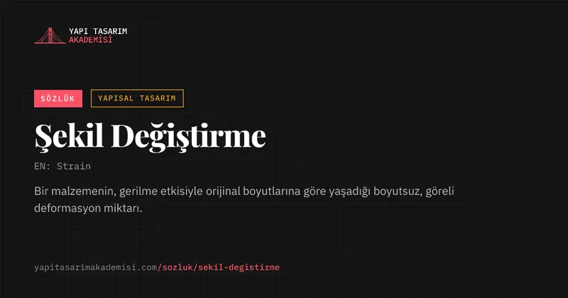 Şekil Değiştirme