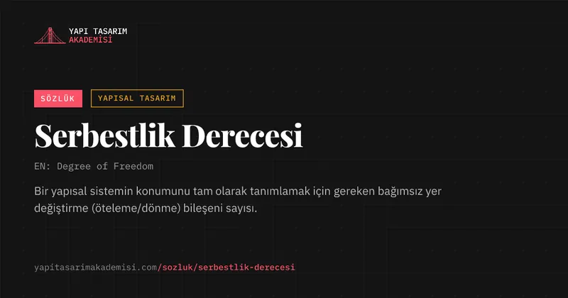 Serbestlik Derecesi