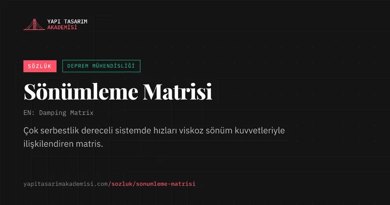 Sönümleme Matrisi