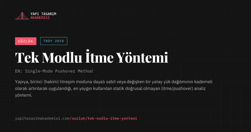 Tek Modlu İtme Yöntemi