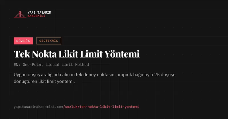 Tek Nokta Likit Limit Yöntemi