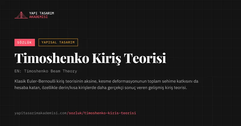 Timoshenko Kiriş Teorisi