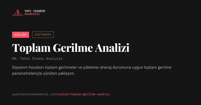 Toplam Gerilme Analizi