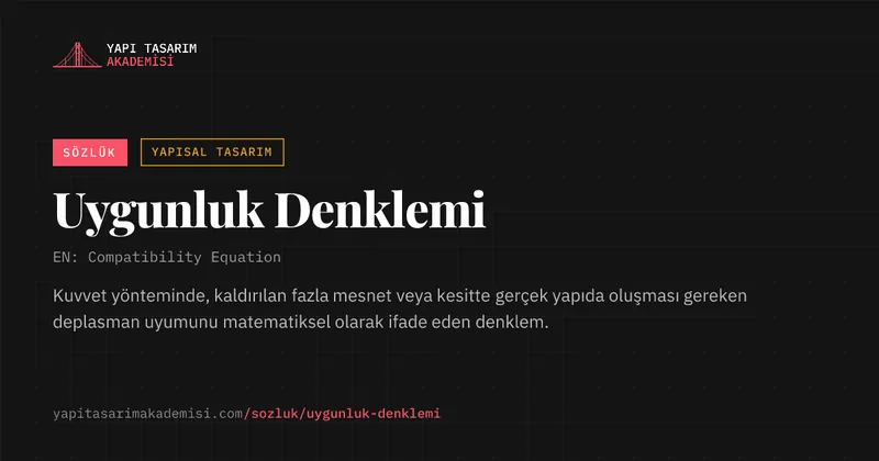 Uygunluk Denklemi