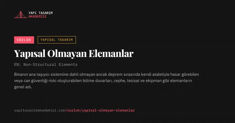 Yapısal Olmayan Elemanlar