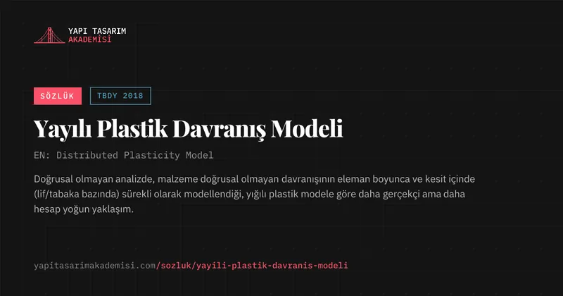 Yayılı Plastik Davranış Modeli