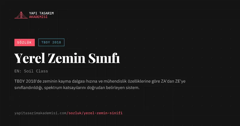 Yerel Zemin Sınıfı