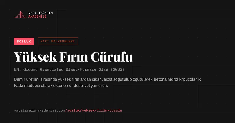 Yüksek Fırın Cürufu