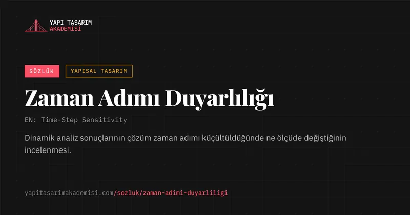 Zaman Adımı Duyarlılığı