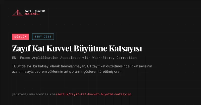 Zayıf Kat Kuvvet Büyütme Katsayısı