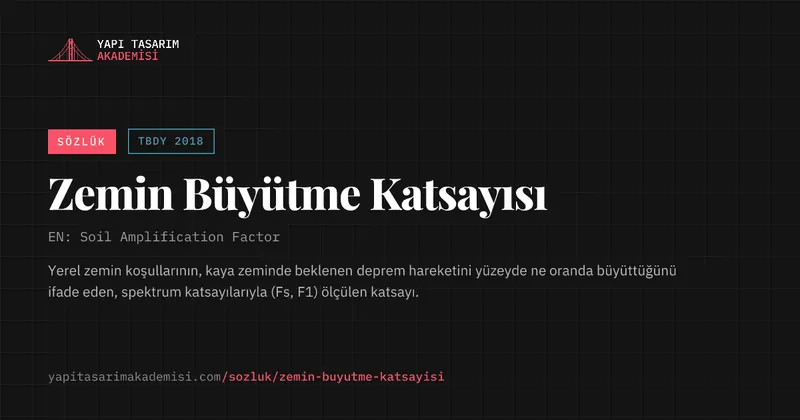 Zemin Büyütme Katsayısı