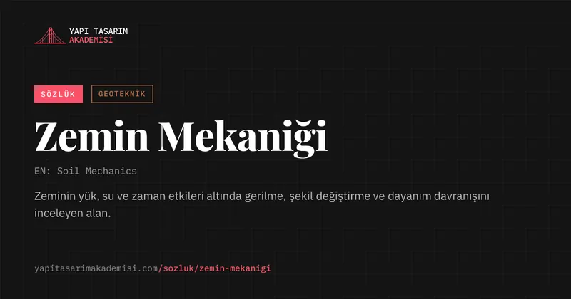 Zemin Mekaniği