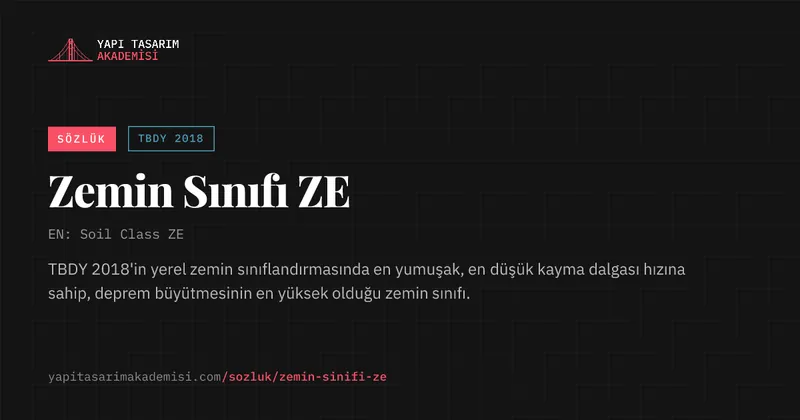 Zemin Sınıfı ZE