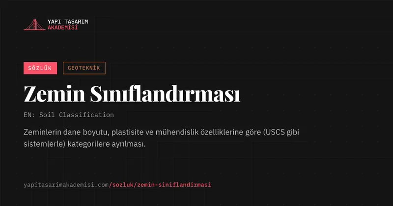 Zemin Sınıflandırması