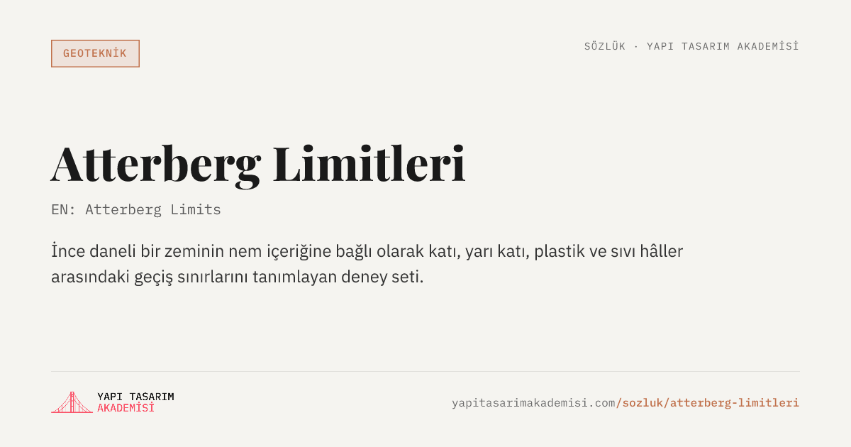 Atterberg Limitleri