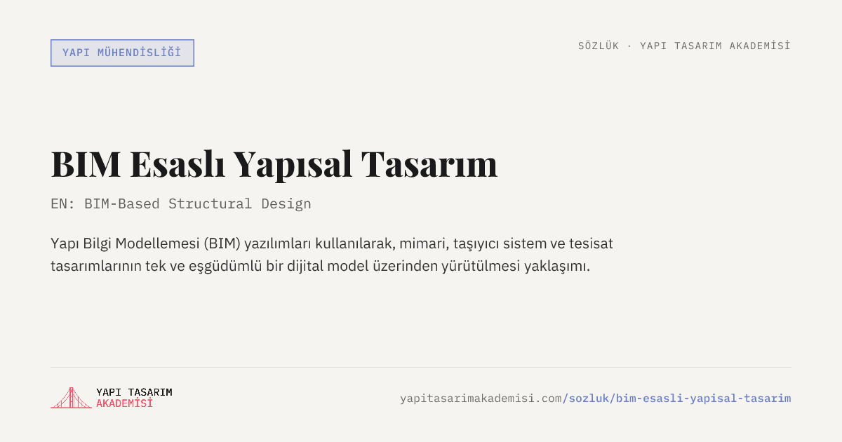 BIM Esaslı Yapısal Tasarım