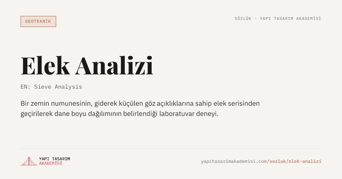 Elek Analizi