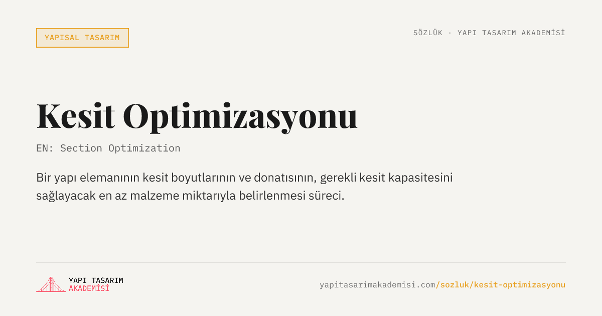 Kesit Optimizasyonu