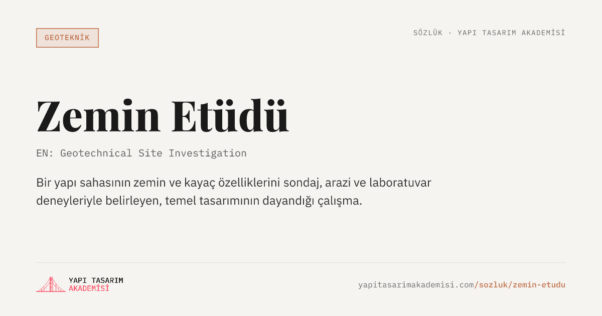 Zemin Etüdü