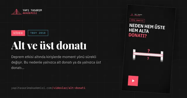 Alt ve üst donatı
